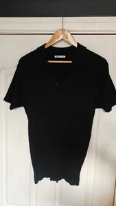 Zara Mens Ribbed Polo Shirt (Large) - Picture 1 of 4