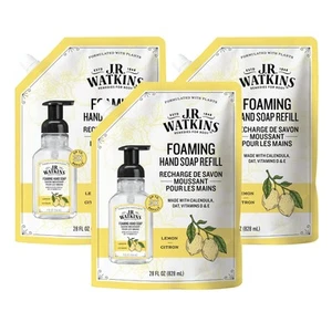J.R. Watkins Foaming Hand Soap Refill 28 Fl Oz Pack of 3 Nourishing Lemon Scent - Picture 1 of 8