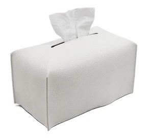 Tissue Box Cover, Modern Decorative PU Leather Rectangular Tissue Box Case Or... - Picture 1 of 7