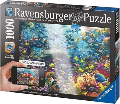 Rompecabezas Ravensburger colorido reino submarino, 1000 piezas nuevo/sellado Foto 1 de 4
