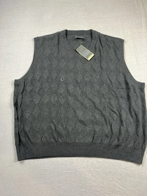 NEW WITH TAGS Saddlebred Vest Pullover  Cotton Men’s Size XXL Dark Grey - Image 1 of 4