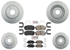 Front Rear Coated Brake Rotors Pads For KIA Seltos 21-24 AWD Turbo Electric PB - Imagen 1 de 6