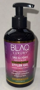 Blaq Luxury Sage & Lychee Strong Hold Exotic Styler Gel & Edge Glaze - Picture 1 of 7