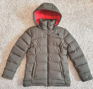 Damen The North Face MED Salbei 600 Gänsedaunen Mittellang Kapuze Parka TOP - Bild 1 von 13