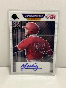 2021 Leaf Pro Set Metal 1989 White /4 Orlando Martinez #PA-OM2 Auto XRC - Bild 1 von 2