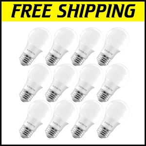 Versatile A15 LED Bulbs 600 Lumens - 12 Pack - Indoor/Outdoor Dimmable Lighting - Picture 1 of 9