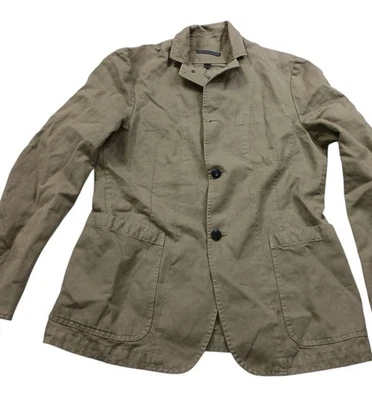 John Varvatos Green Cotton/Linen  Blazer Size It 50 Made In Italy - Image 1 of 4