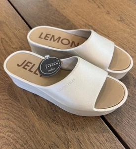 NWT Lemon Jelly Champagne Gold Platform Slides Sandals Women’s Sz EU 38/US 7.5-8 - Picture 1 of 8