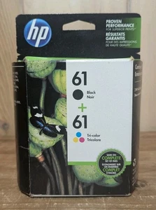 HP 61 Ink Cartridge Combo Pack Black and Tri Color Combo EXP DEC 2015 Sealed - Picture 1 of 6