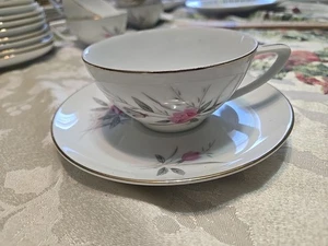 Golden Rose Fine China MSI Japan Rosa Rosen Gold Teetasse & Untertasse Kaffee Vintage - Bild 1 von 6