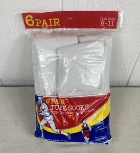 Calcetines de tubo de colección sobre la pantorrilla 6 pares zapatos talla 8-11 nuevos en paquete mezcla algodón - Imagen 1 de 9