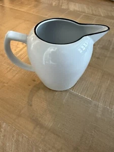 Noritake Stoneware Ignition Creamer (White with black trim) - Picture 1 of 4