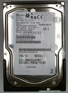 147 SAS MAX3147RC FUJITSU 15K 16MB 3.5IN SAS - Picture 1 of 1