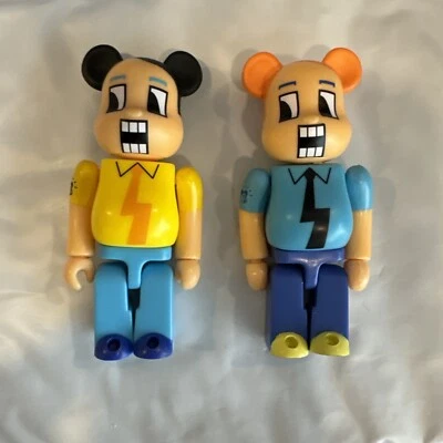 BE@RBRICK MEDICOM JUGUETE 100% TOYCON Serie 2 Juego Limitado Raro Lote de 2 Foto 1 de 4