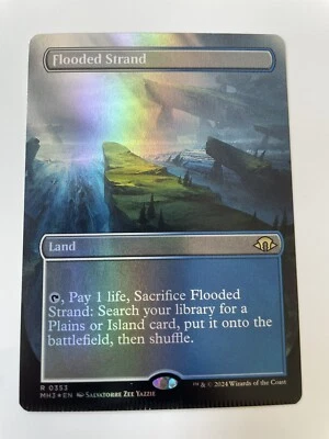 [Misprint] Flooded Strand R Borderless FOIL #353 | MH3 Modern Horizons 3 | MTG - Image 1 of 4
