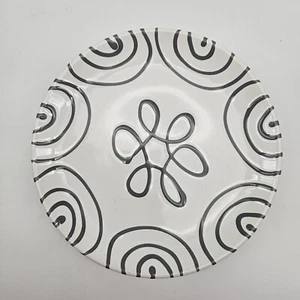 Gmundner Keramik Dizzy Grey 7.8" Coupe Desser Plate - Picture 1 of 6