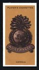 INSIGNES AUSTRALIE 1917 JOHN PLAYER TABAC IMPÉRIAL COLONIAL & ARMÉE INDIENNE #7 TRÈS BON ÉTAT