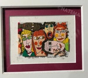 JAMES RIZZI "TO CLOSE FOR COMFORT" 3D Siebdruck signiert gerahmt 110/350 1990 - Bild 1 von 10