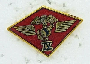 USMC 4TH MARINE AIR WING PIN - CURRENT PRODUCTION - GREAT FOR CAPS/JACKETS! - Picture 1 of 3