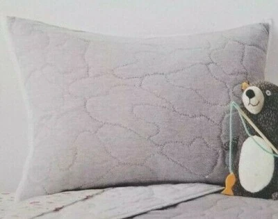 Jersey Pillowfort gris y blanco farsa estándar nuevo en paquete Foto 1 de 4