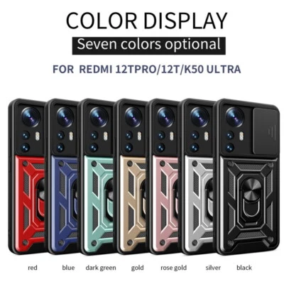 For Xiaomi Redmi Note 12 11 10 Pro Mi 12T Magnetic Ring Holder Hard Case Cover - Image 1 of 4