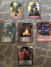 Bakugan Cards - Rockfist, Mechtavius Destroyer, & 4 Playing Cards