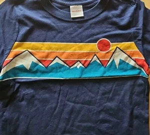 NWT HANNA ANDERSSON SHORT SLEEVE NAVY BLUE SUNSET HIGHLAND TEE SHIRT 110 5 - Picture 1 of 5