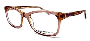 MARCHON - M-5007 210 51/17/135 - CRYSTAL BROWN - NEW Authentic WOMEN EYEGLASSES - Picture 1 of 2