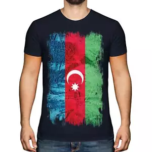 AZERBAIJAN GRUNGE FLAG MENS T-SHIRT TEE TOP AZ?RBAYCAN AZERI AZERBAIJANI SHIRT - Picture 1 of 21