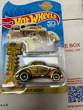 Hot Wheels 50th Pass N'Gasser In Gold!  Send Away car, foreign release only!
