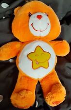 Care Bear ☆Laugh A Lot Bear☆ Orange ☆2003 ☆13" Plush  ☆ Flawed see Pictures 
