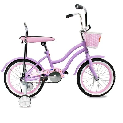 Kids 16" Lowrider Coaster Brake Banana Seat Fenders Reflector Boy Girl Bike - Image 1 of 4
