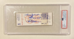 1977 REGGIE JACKSON Signed Baseball World Series Game 1 Ticket PSA/DNA Auto 10