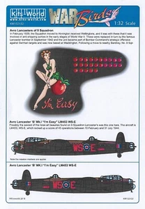 KW132132 Kits-World 1:32 Avro Lancaster B Mk. I Bomber 'I'm Easy' - Imagen 1 de 3