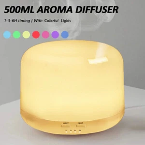 Ultrasonic Cool Mist Humidifier - 500ml Tank & Auto Shut Off for Office/Home - Picture 1 of 10