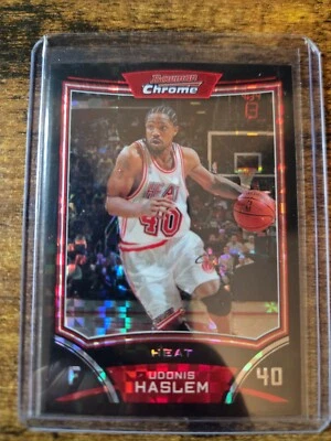 2008-09 Bowman Chrome Udonis Haslem X-Fractor 296/299 #56 Miami Heat - Image 1 of 2