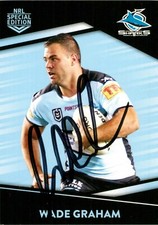 ✺Signed✺ 2020 CRONULLA SHARKS NRL Card WADE GRAHAM Special Edition