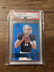 PSA 7 NM 2012 FLEER RETRO PRECIOUS METAL GEMS BLUE #’d 50/50 NICK FOLES RC ROOKI - Picture 1 of 3