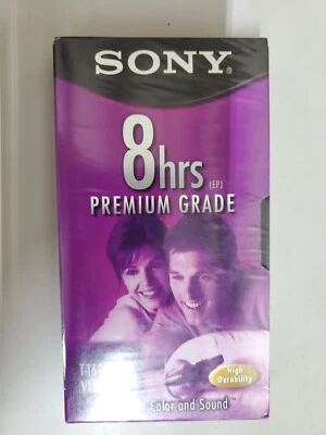 Sony 8 часов премиум класса VHS совершенно новый пустой видеокассеты (T-160) - Изображение 1 из 2
