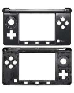 Compatible Mid-Frame Housing Replacement (Black) - Nintendo 3DS - Picture 1 of 5
