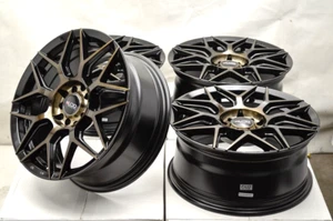 16 Wheels Rims Black Bronze Lexus ES300 Mazda 3 Lancer Scion tC xB Camry Corolla - Picture 1 of 7