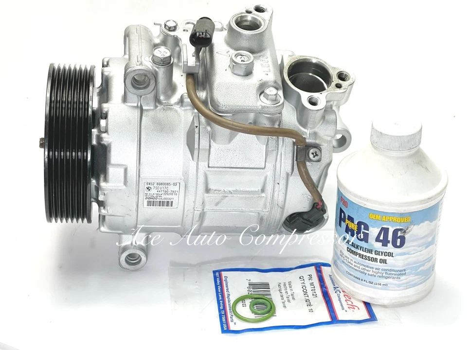 2008-2010 BMW 535i; 2009-2010 535 xDrive OEM Reman A/C Compressor Yr Wrty. - Image 1 of 2