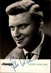 Autogrammkarte Autograph Film Bühne Musik AMIGA signiert PETER WIELAND Foto-AK - Picture 1 of 2