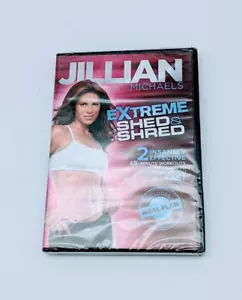 Jillian Michaels Extreme Shred & Shred Workout Exercise DVD Gaiam New Sealed - Picture 1 of 6