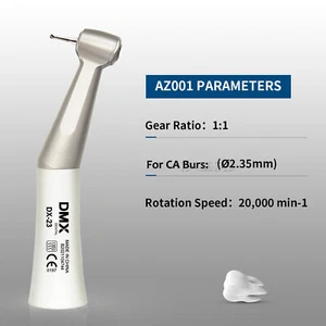 DMXDENT Dental 1:1 Contraángulo Pieza de Mano Lenta Baja Velocidad Pulsador Estilo NSK  - Imagen 1 de 19