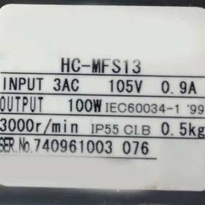 For HC-MFS13 HCMFS13 Servo Motor - Picture 1 of 1