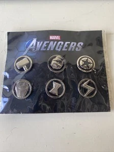 Marvel Avengers Pin Set 2020 Video Game Crystal Dynamics Set 6 Promotional Pins - Picture 1 of 5