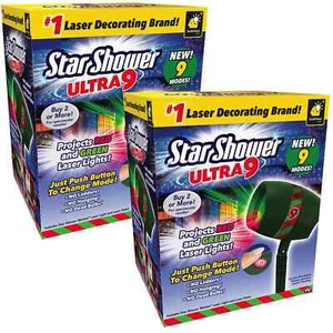 Star Shower Ultra 9, 2 Pack, AS-SEEN-ON-TV, New 2022 Model w/ 9 Unique Light - Picture 1 of 9
