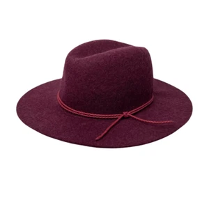NEW GAP 100% wool fedora hat Size M/L beet wine color - Picture 1 of 8