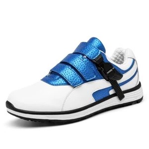 Zapatos de golf profesionales de cuero genuino impermeables antideslizantes para hombre - Imagen 1 de 20